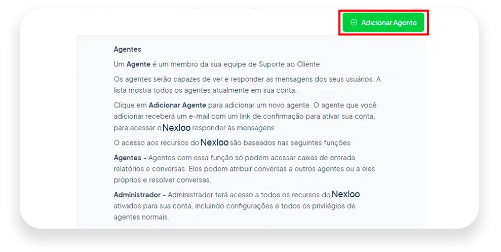 Cadastre seus Usuários nexloo
