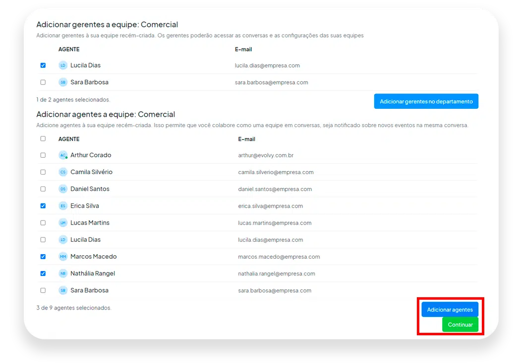 Crie as suas filas nexloo