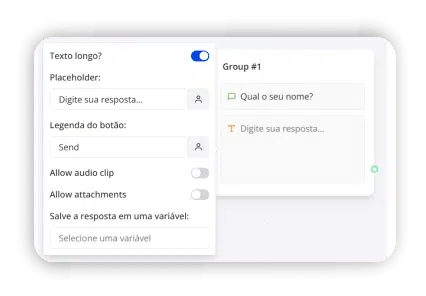 input de texto longo