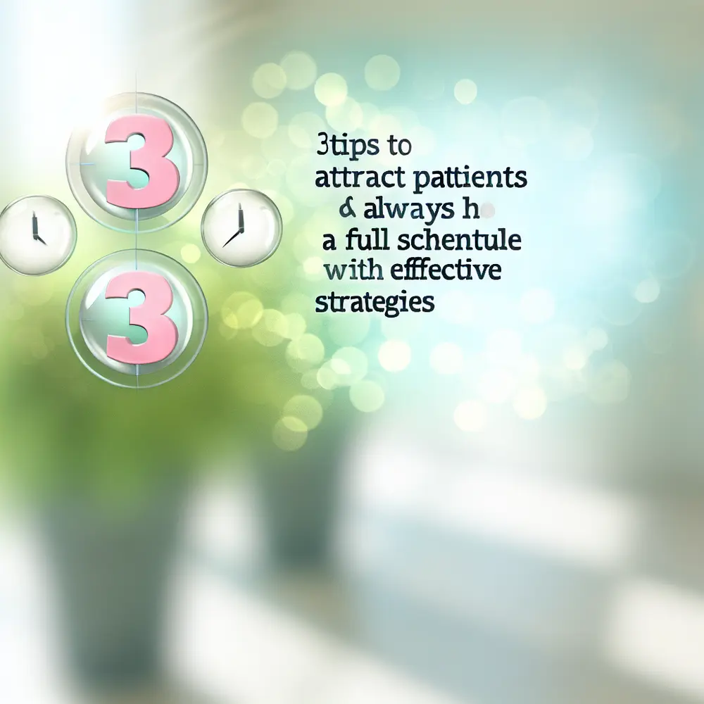 3 Tips to Attract Patients and Keep Your Schedule Full with Efficient Strategies