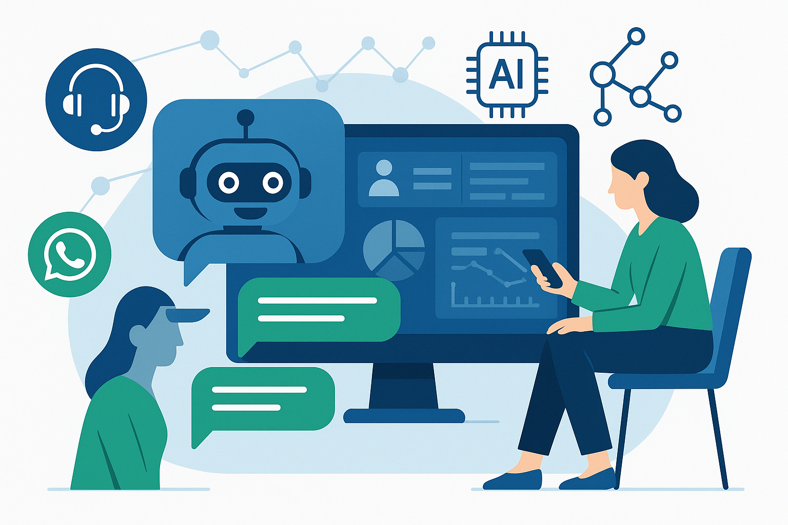5 benefícios de usar Chatbot para WhatsApp com Inteligência Artificial na sua empresa