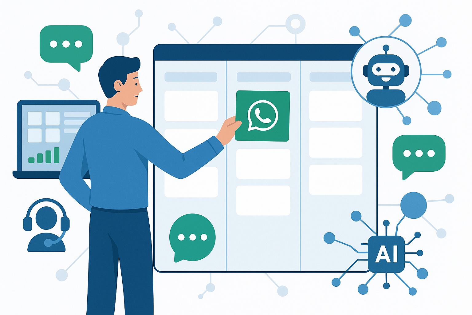 Como Implementar CRM Kanban para WhatsApp