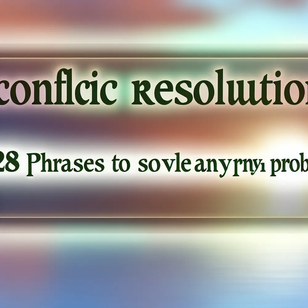 Conflict Management: 28 Phrases to Solve Any Problem