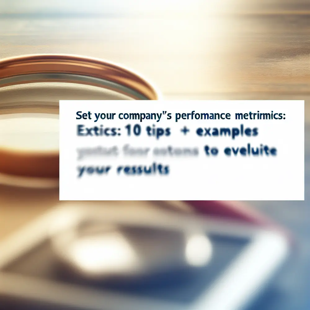 Define Your Company's Performance Metrics: 10 Tips + Examples to Evaluate Your Results