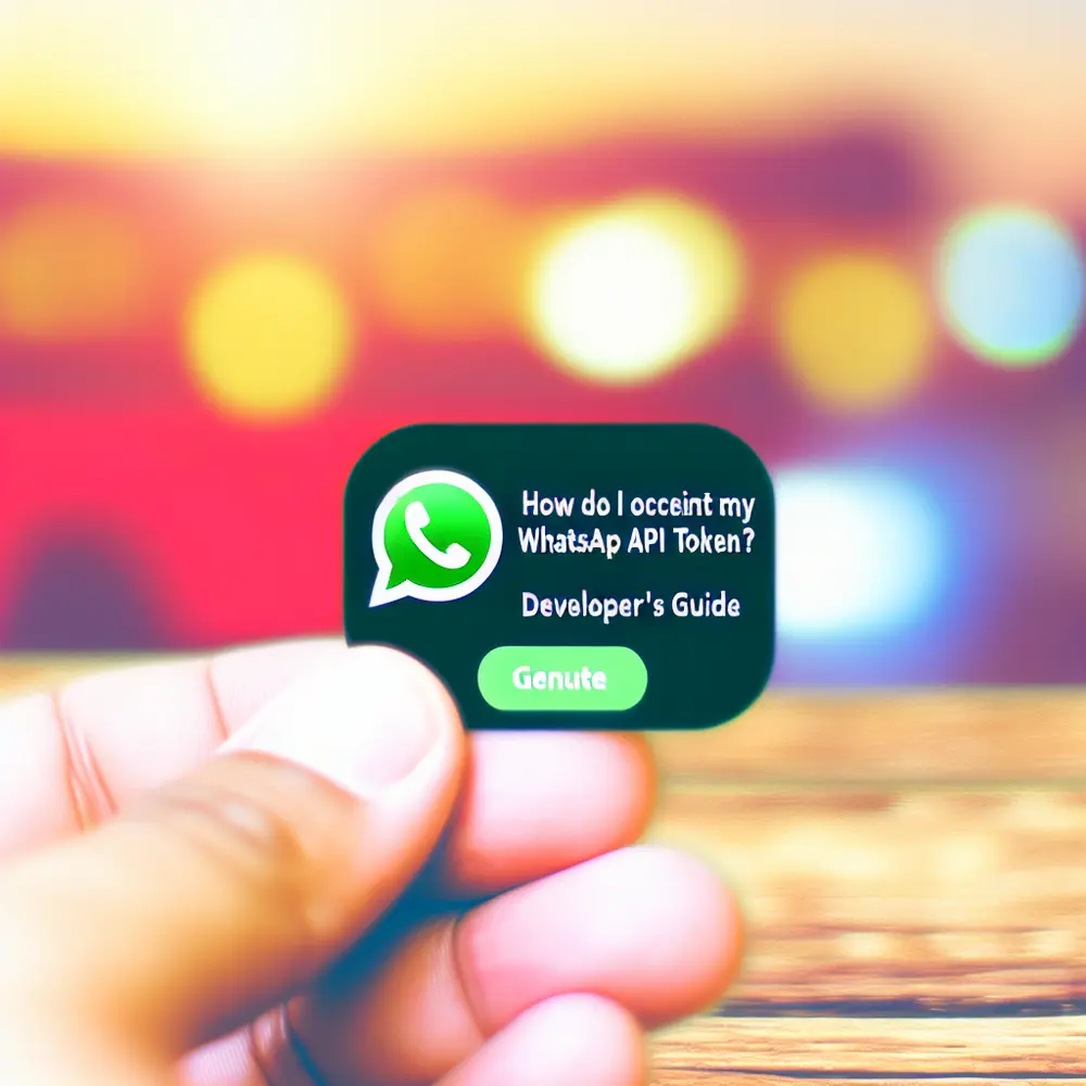 How to Obtain My WhatsApp API Token? | Developer Guide