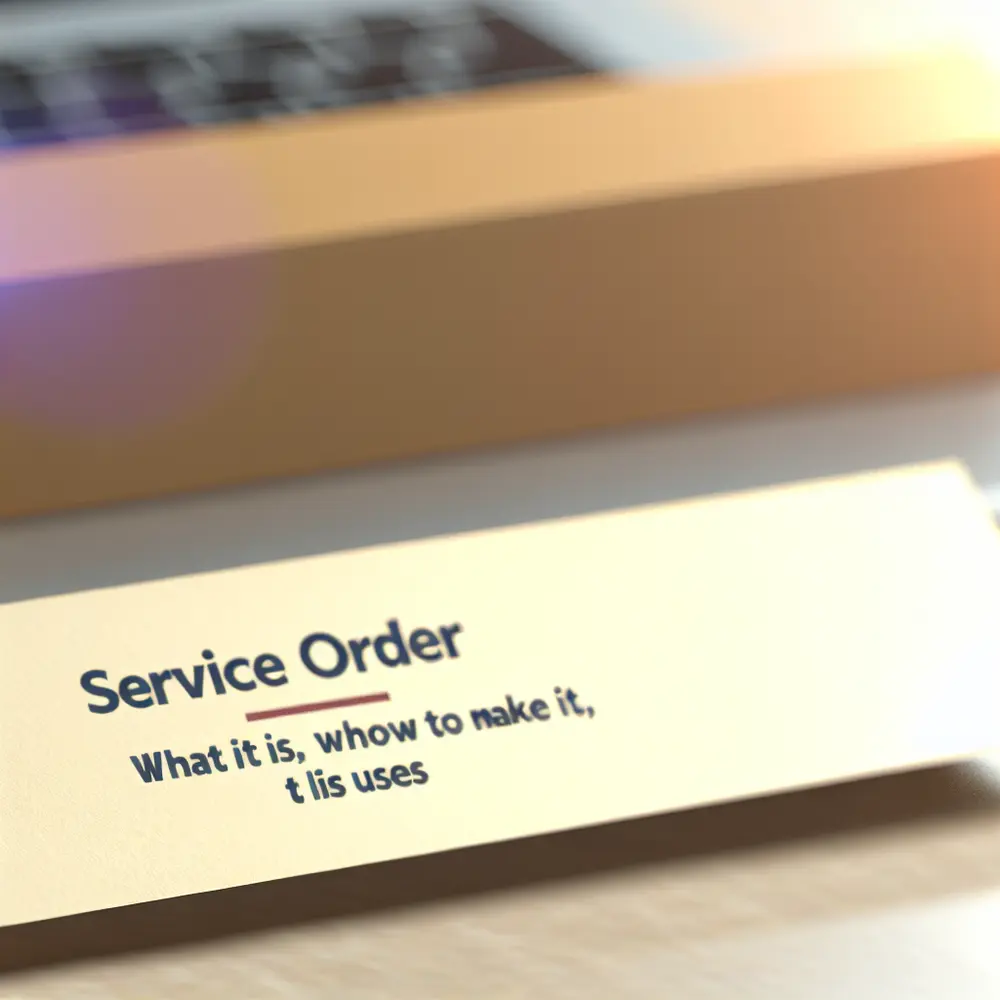 Orden de Servicio: Qué es, Cómo Hacerla y para Qué Sirve