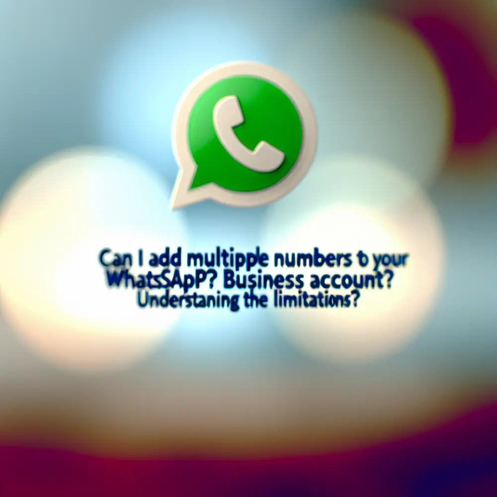Posso adicionar múltiplos números à minha conta do WhatsApp Business? Entendendo as Limitações