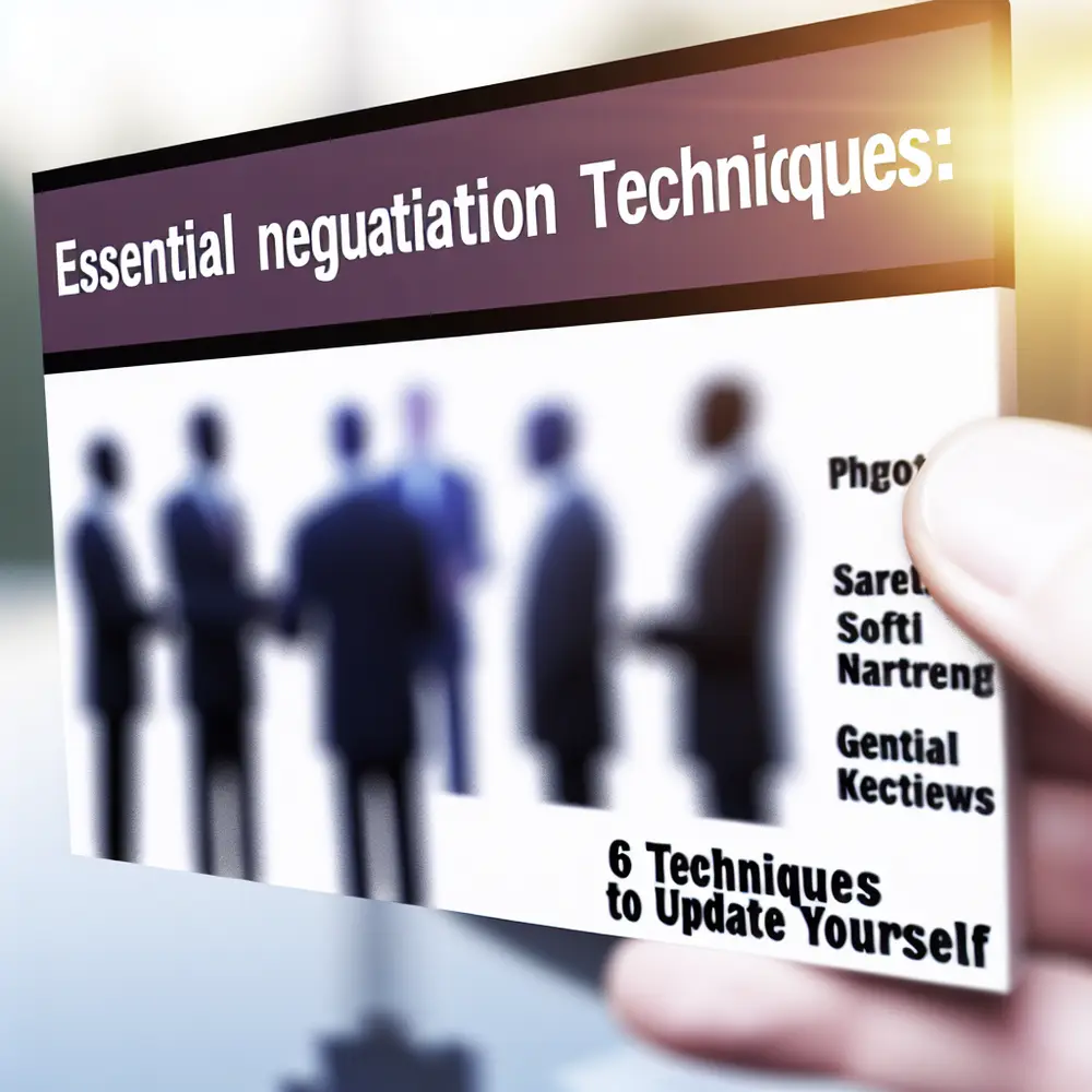 Técnicas de Negociación Esenciales: 6 Técnicas para Actualizarse